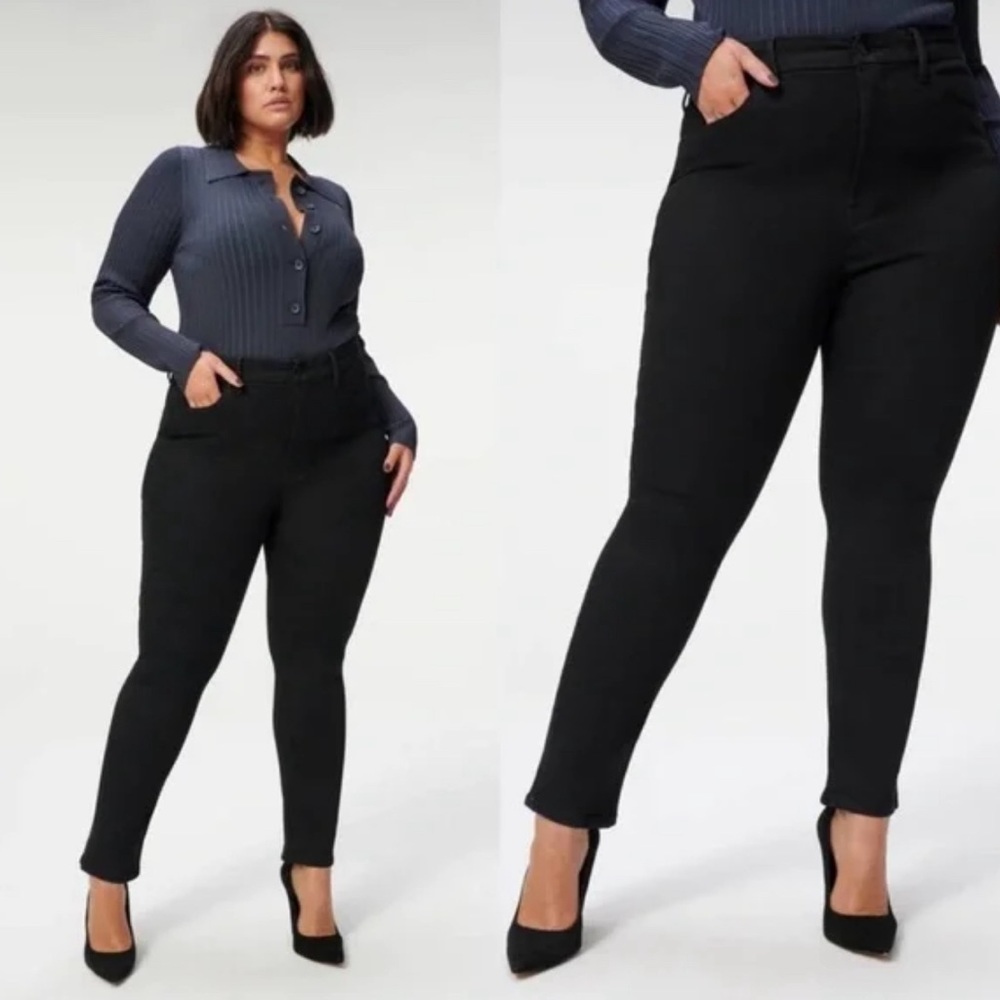 NWOT Good American Always Fits Good Classic 14-18 Black